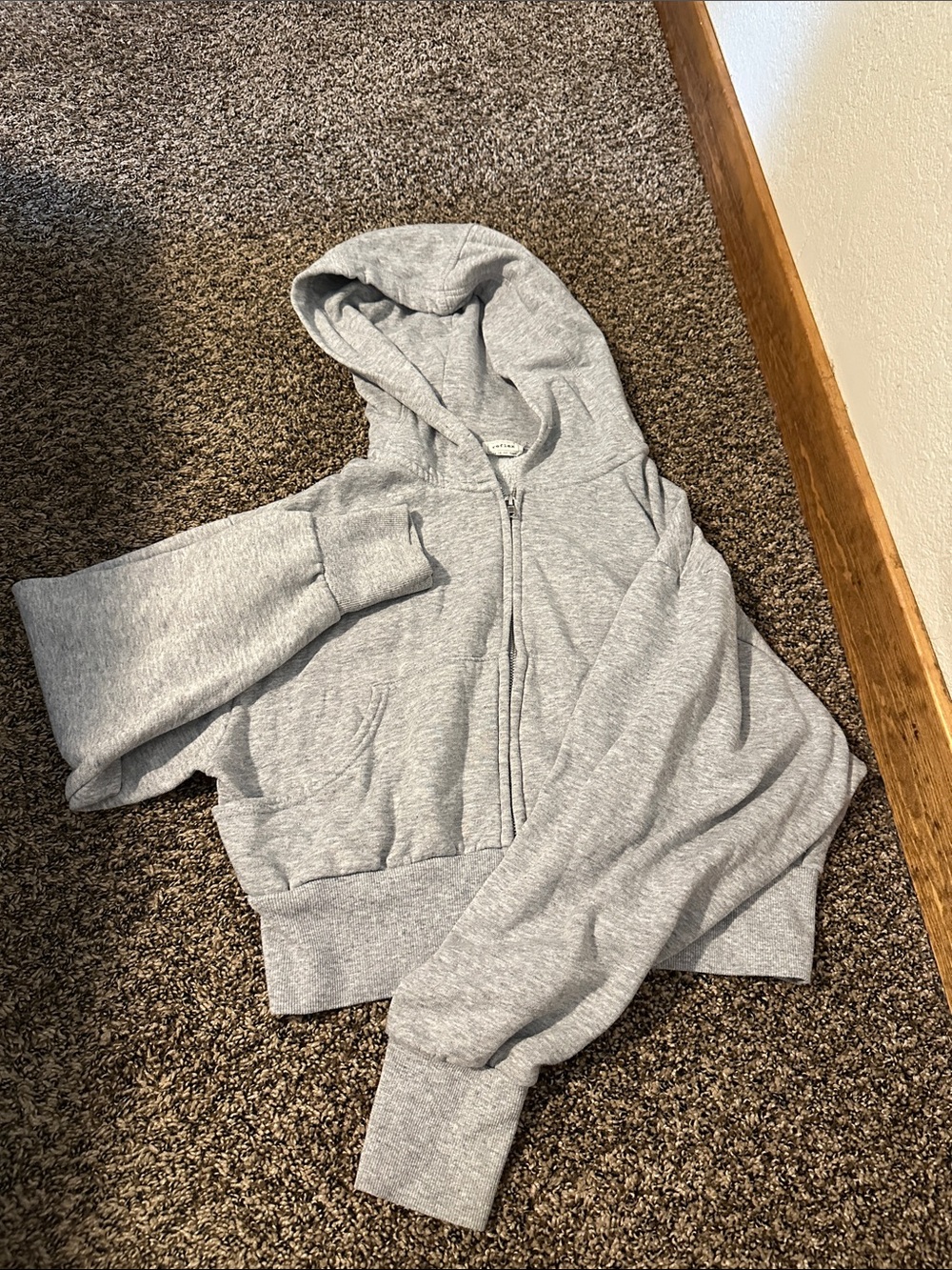 Reflex Light Gray Zip Hoodie Jacket